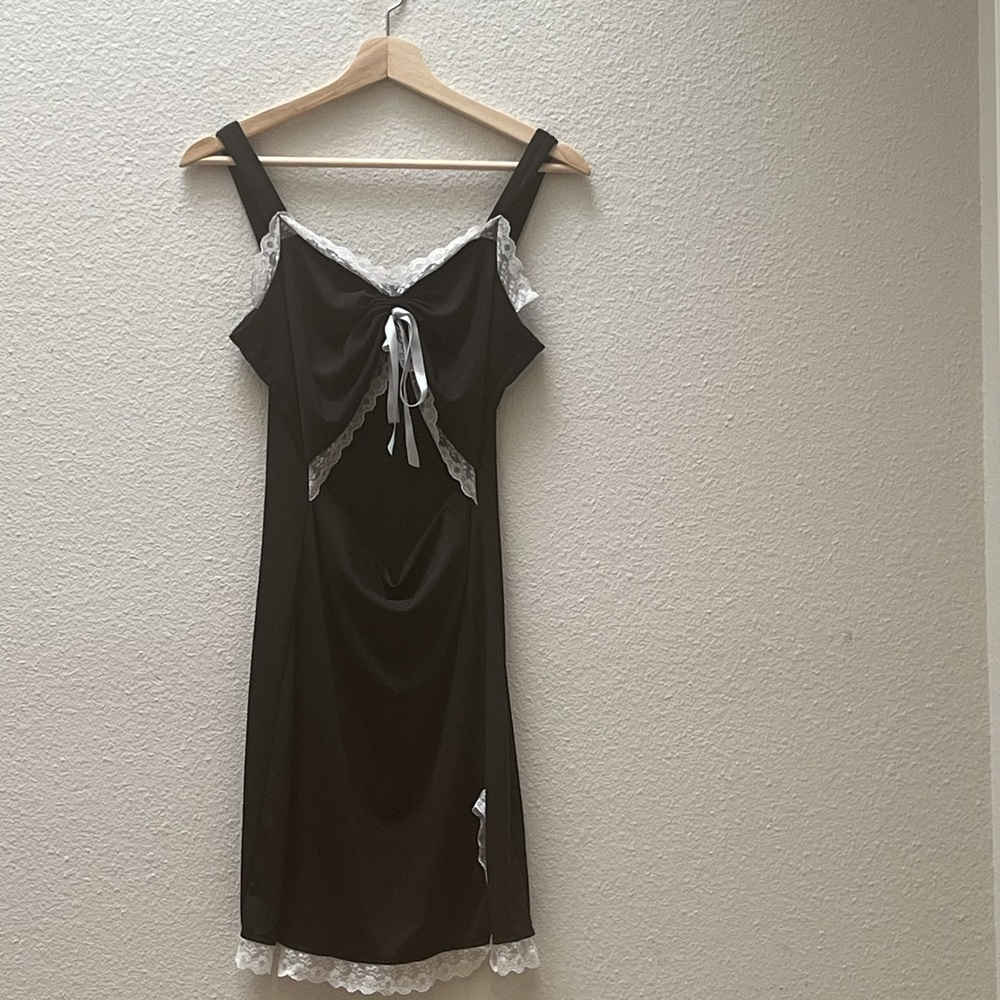 NWT ❤️ Shein - Black & White Maid Dress - M